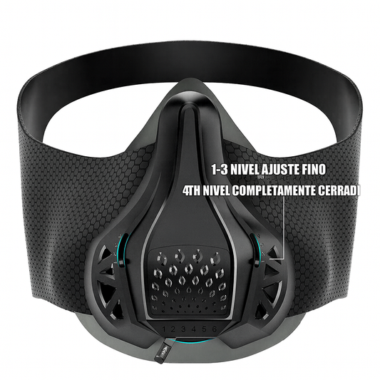 Mascara respiración deportiva